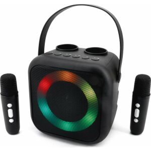 Soundmaster BT2024SW Karaoke Szett, Hordozható Vezeték Nélküli Hangszóró Mikrofonokkal - Soundmaster