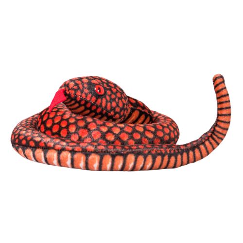 Piros plüss kígyó kabala figura, 100 cm - Lean Toys