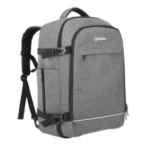 Plecak do notebooka Manhattan 17.3" 40l podróżny szary 133136234 - Plecak na laptopa