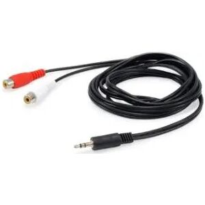 Kabel Equip Jack 3.5mm - RCA (Cinch) x2 2.5m czarny (147093) 133139627 - Kabel RCA