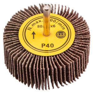 Lamellenschleifscheibe aus Graphit (Lamellenschleifscheibe, 80 x 30 mm, K40) 133140613 - Zubehör für Schleifmaschinen