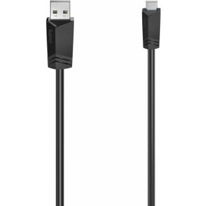 Kabel USB Hama USB-A - miniUSB 0.75 m Czarny (002006050000) 133143132 - Kabel USB