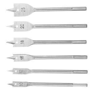 Top Tools Bohrer für Holzspaten, Sechskant, 10, 12, 16, 18, 20, 25 mm, 25 mm, Set (60H860) 133149148 - Top Tools