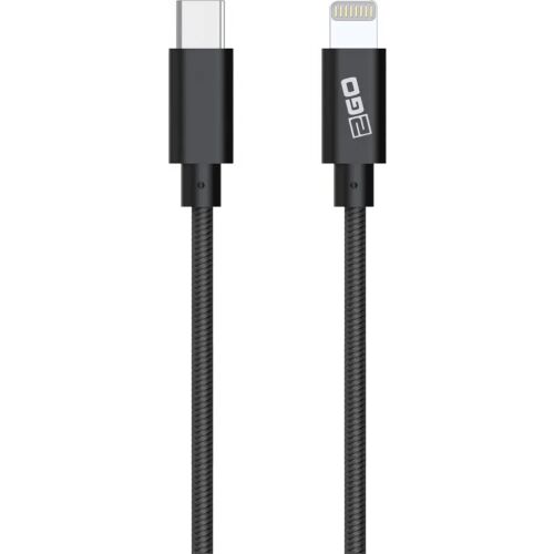 2GO USB kábel 2GO USB töltőkábel-MFI fekete antrazit-100cm Apple USB Type C 133149977