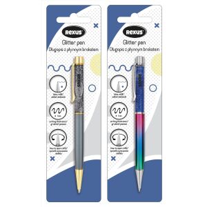Rexus Glitter Pen, folyékony csillám toll válogatott színekben - Toll & Ceruza