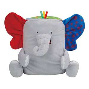 Ks Kids Plüss elefántos 2 az 1-ben bébikönyv 32454684 Textil könyv gyerekeknek