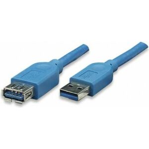 Kabel USB Techly USB-A - USB-A 1 m Niebieski (ICOC-U3-AA-10-EX) 133154964 - Kabel USB
