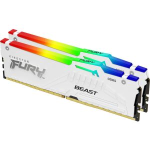 Kingston FURY Beast White RGB 64GB DDR5 6400MHz CL32 Speicher Kit - Kingston