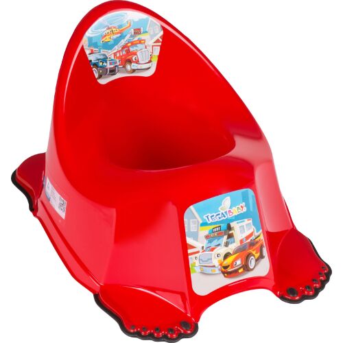 Tega Baba csúszásgátló bili autók - piros (CS-001-121)