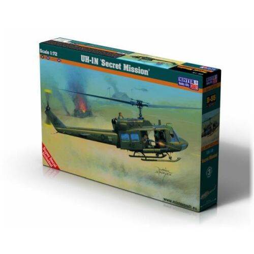 Helikopter modell készlet összeszereléshez UH-1 N Secret Mission 1:72 D-55