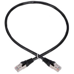 EXTRALINK LAN patch kábel CAT.5E FTP 0 5m árnyékolt kábel tiszta réz fekete 133161436 - Extralink