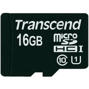PAMIĘĆ MICRO SDHC 16GB UHS-I CLASS10 TS16GUSDCU1 TRANSCEND 133162351 - Karta pamięci