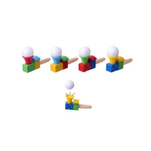 Dmuchawka drewniana Lokomotywa, jucărie de suflat tren din lemn pentru terapie logopedică - Premergatoare, Premergatoare și Jocuri de dezvoltare pentru copii mici