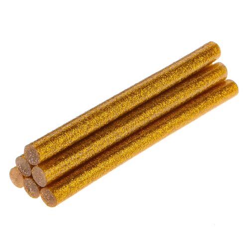 Topex Arany csillámos ragasztórudak 8mm x 100mm 6 darabos - Ragasztórúd