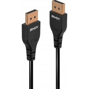 Kabel Lindy Cable Lindy Slim DisplayPort 1.4 Cable Lindy 0,5m 133164880 - DisplayPort