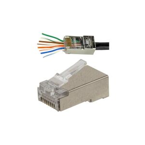Alantec Durchgangsstecker RJ45 STP Cat.5e (pt.100 Stück) 138858122 - Alantec