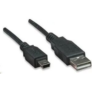 Manhattan USB-A USB kábel - MiniUSB 1,8 m Fekete (333375) 133168343 - USB kábel