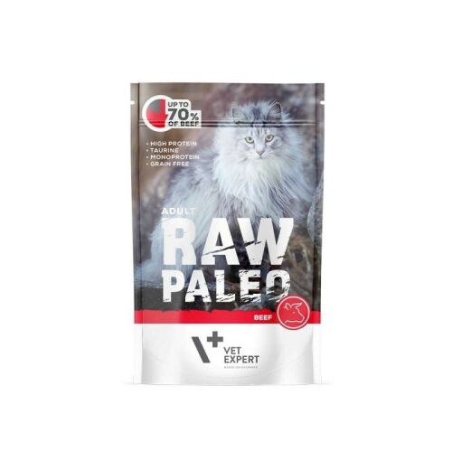 VetExpert Raw Paleo adult cat - Wołowina saszetka 100g 133174942
