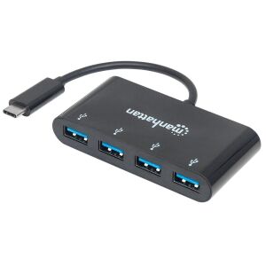 Hub USB Manhattan 4 porturi 4xUSB-A, USB-C 133176003 - Manhattan