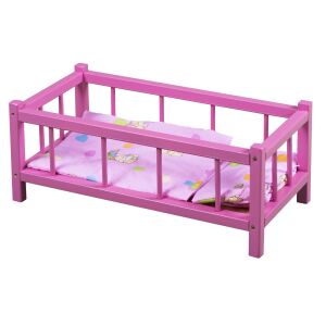 Színes kiságy ágyneművel