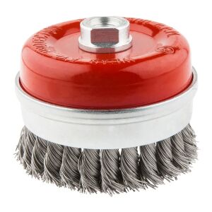 Grafit megerősített Butt drótkefe 100mm M14 INOX - 57H587