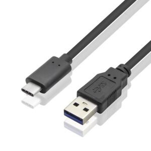 PremiumCord USB-A - USB-C kábel, 0.5m, fekete - PremiumCord