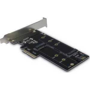Inter-Tech Adapter PCIe - M.2 PCIe + M2 SATA (88885375) 133179134 - USB bővítő