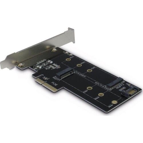 Inter-Tech Adapter PCIe - M.2 PCIe + M2 SATA (88885375) 133179134