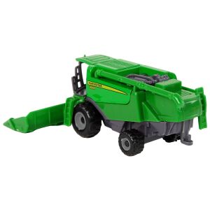 Lean Toys zöld játék kombájn, hátsó nézet - Lean Toys