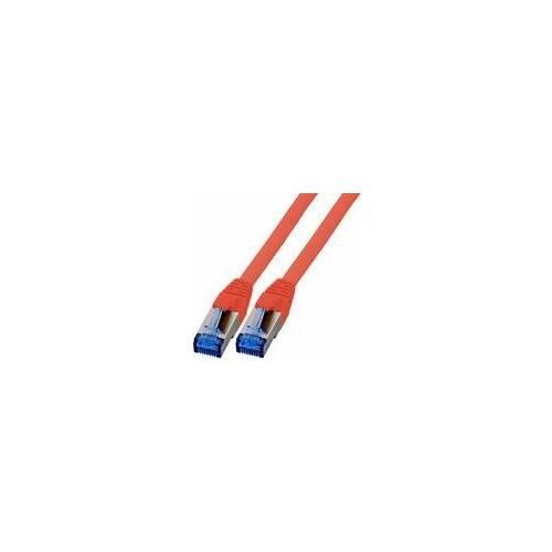 EFB Patchcord RJ45 S / FTP, Cat.6A, Cat7 TPE superflex, 0,15 m, czerwony