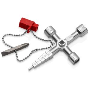 Knipex Profi-Key wielofunkcyjny klucz do szaf sterowniczych z adapterem bitów - Knipex