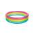 Intex Rainbow felfújható baba medence, 86cm átmérő, 25cm magas, 3 gyűrűs kialakítás, rózsaszín, sárga, kék