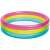 Intex Rainbow felfújható baba medence, 86cm átmérő, 25cm magas, 3 gyűrűs kialakítás, rózsaszín, sárga, kék