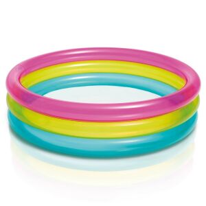 Intex Rainbow dmuchany basenik dla dzieci 86x25cm na białym tle - Intex