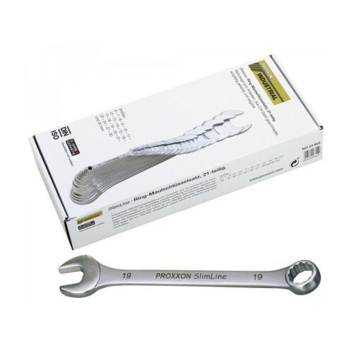 Proxxon SlimLine 21 darabos kombinált villáskulcs készlet (6-32mm) csomagolással és egy kulccsal