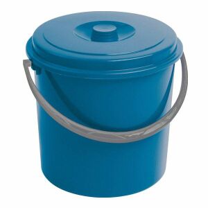 Curver 16L синя кофа с капак - Домакинска кофа и купа
