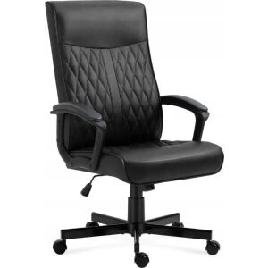 Mark Adler Boss 3.2 Black Bürostuhl, ergonomisches Design, PU-Leder, bequemer Sitz - Büromöbel
