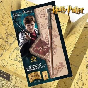 Harry Potter Szett Pálca Varázspálca Harry Potter + Tekergők Térképe Marauder's Map , NN7978