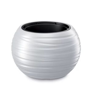 Doniczka Maze DBMZK400 fehér virágcserép betéttel, beltéri és kültéri virágtartó - Kaspó