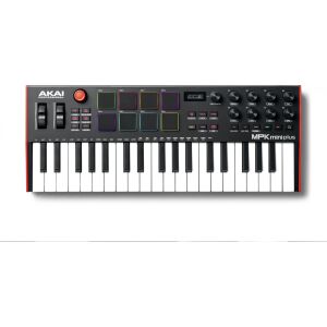 Akai MPK Mini MIDI billentyűzet, USB, fekete/piros