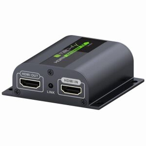 Techly 020706 Extender HDMI după pereche torsadată Cat6/Cat6A/Cat7, până la 60m, cu IR 133190375 - Switch-uri KVM