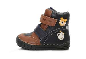 D.D.Step bélelt fiú magasszárú Gyerekcipő #kék-barna 19-24 30343302