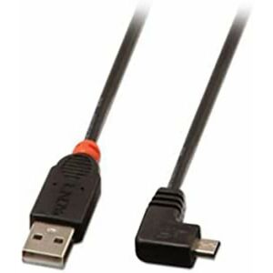 CABLE USB2 A TO MICRO-B 0.5M/90 DEGREE 31975 LINDY 132869825 - Kabel USB