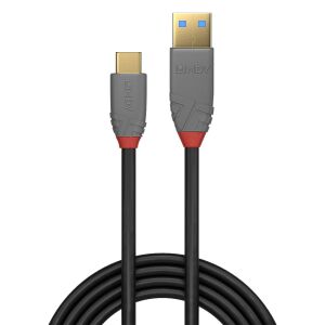 Kabel Lindy USB 3.2 Typ-A do Typ-C, 0.5 metra, Czarny - Kabel USB