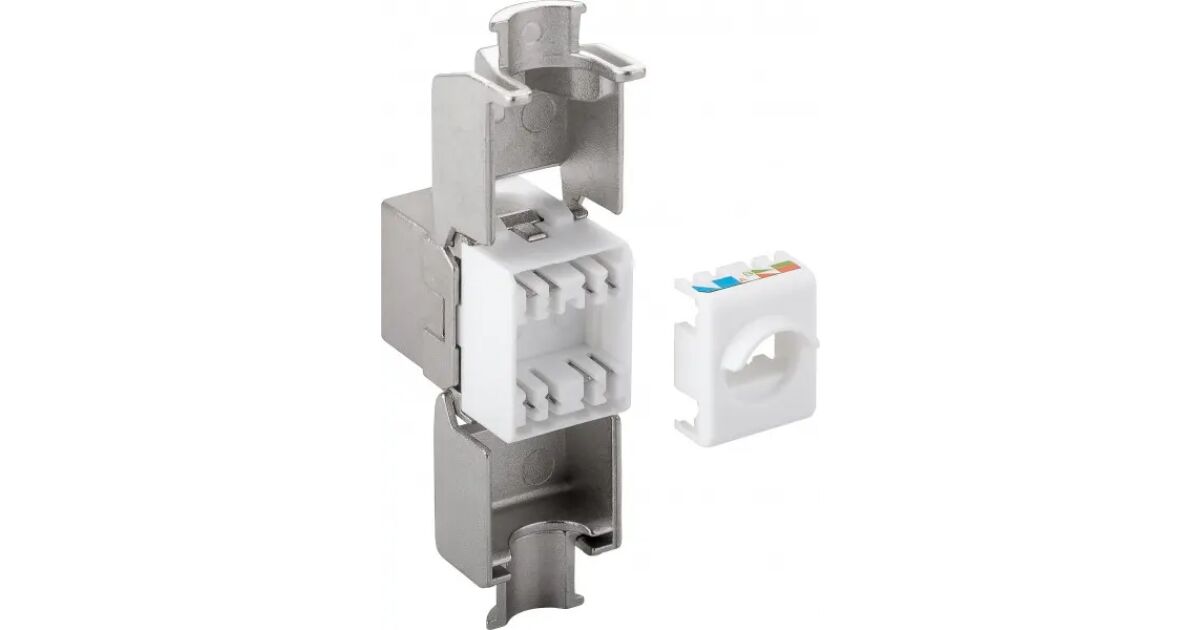 Netzwerkdose IP44 Outdoor Datendose Aufputz inkl. 2xRJ45 Keystone Cat.6a günstig online kaufen