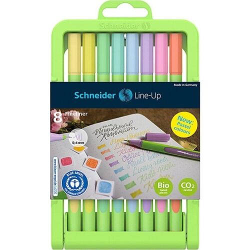 Schneider Fine Paper SCHNEIDER LINE-UP PASTEL, 0,4 mm, 8 Stück, in einer Regalkassette - Farbmix 133193264