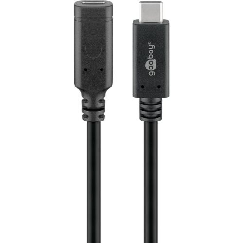 Przedłużacz USB-C Goobay do USB-C, 1 metr, czarny