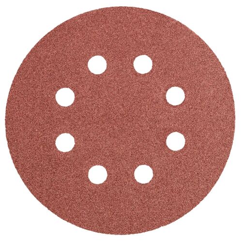 Csiszolópapír GRAPHITE tépőzáras 125mm k100 8 lyukkal 5 darab 55H942