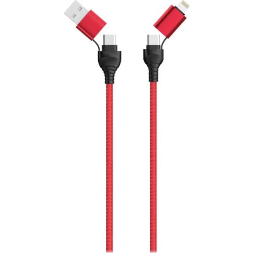 Kabel USB 2GO USB-A - USB-C 1.2 m Czerwony (797370) 132874618