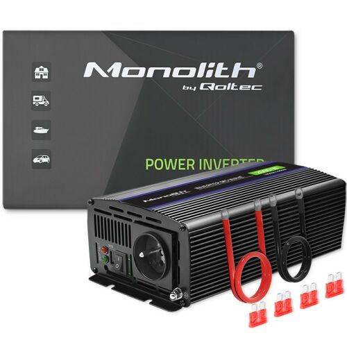 Qoltec feszültség inverter Monolit 2000 MS Wave | 12V - 230 V | 1000/2000W | USB 133195515
